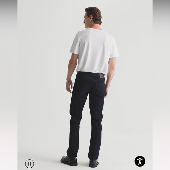 Adriano Goldschmied The Graduate Tailored Leg Black Denim 38 waist - Picture 2 of 16